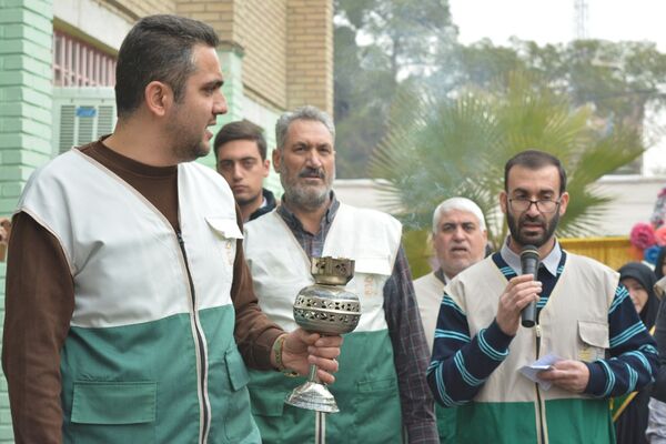 حضور خادمان رضوی در مدرسه قدر بهارستان‌دو