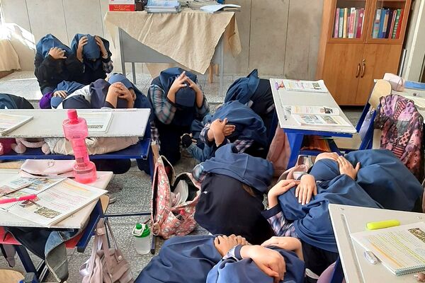 مانور سراسری زلزله و ایمنی در مدارس پردیس