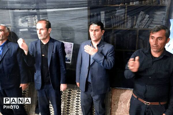 سوگواری مردم روستاهای شهر قلعه رئیسی در پی شهادت رهبر انقلاب