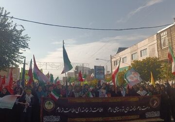 شرکت مردم شهرستان پلدختر در رزمایش ۱۰۰هزار نفری جان فدای ایران