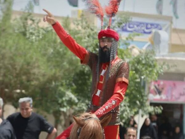 شبیه خوانی عصر عاشورا در روستای فدافن