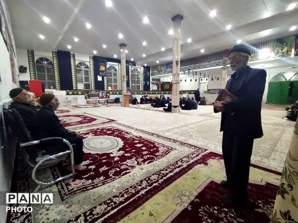 مراسم عزاداری شهادت رهبر معظم انقلاب در روستای مهدی آباد خلیل آباد
