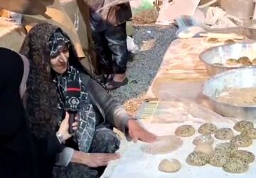 طبخ 313 نوع نان در تنورخانه ایرانی همزمان با جشن نیمه شعبان