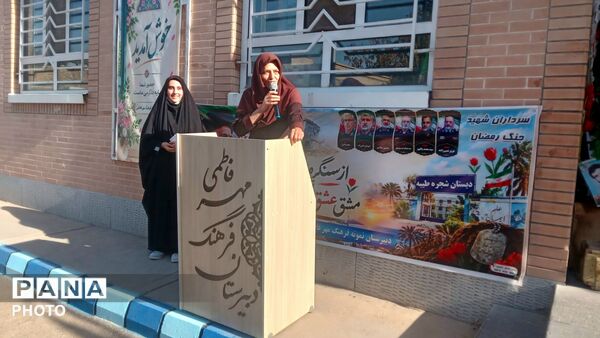 نواخته شدن زنگ مهر  و آغاز سال تحصیلی جدید در دبیرستان خاص فرهنگ شهرستان نیشابور