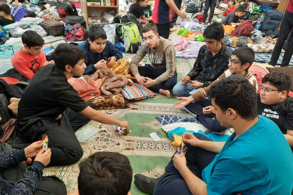 مراسم معنوی اعتکاف دانش‌آموزی