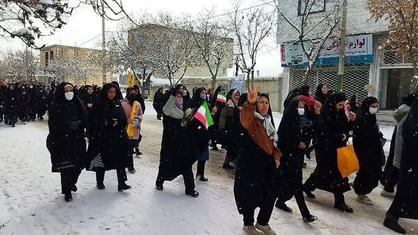راهپیمایی یوم الله ۲۲ بهمن در شهر راز