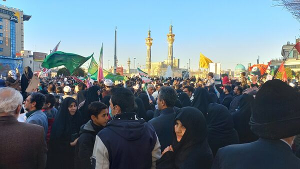 خروش امت حزب الله مشهد ۲۲ دی ماه