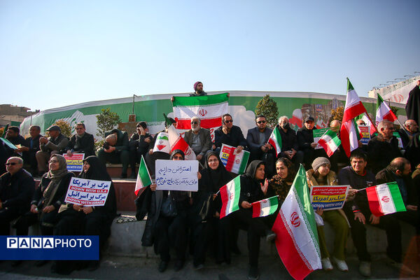 راهپیمایی محکومیت اقدامات تروریستی آمریکا و رژیم صهیونیستی علیه ملت ایران