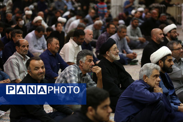 عزاداری شب شهادت امام باقر(ع) در حرم کریمه اهل بیت