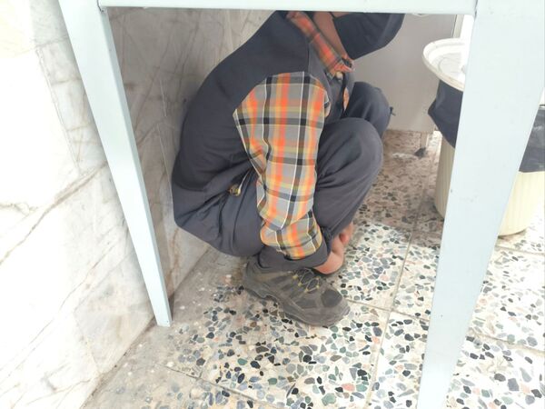 مانور زلزله در دبستان شهید پسندیده فدافن  