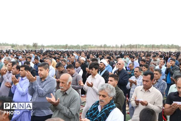 برگزاری نماز عید فطر در شهرستان ریگان