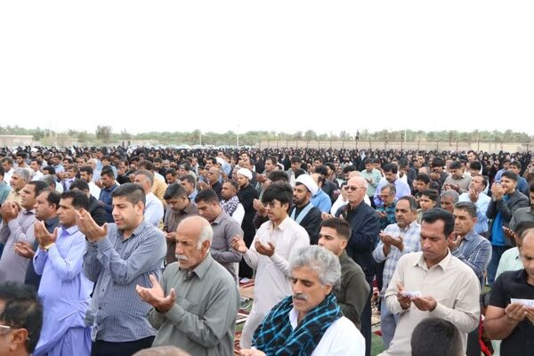 برگزاری نماز عید فطر در شهرستان ریگان