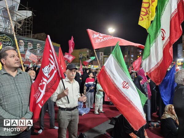 حضور پرشور مردم شهرستان قدس در دویست و سی وپنجمین شب اجتماعات مردمی 