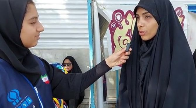 راهپیمائی جاماندگان اربعین حسینی در زرین شهر