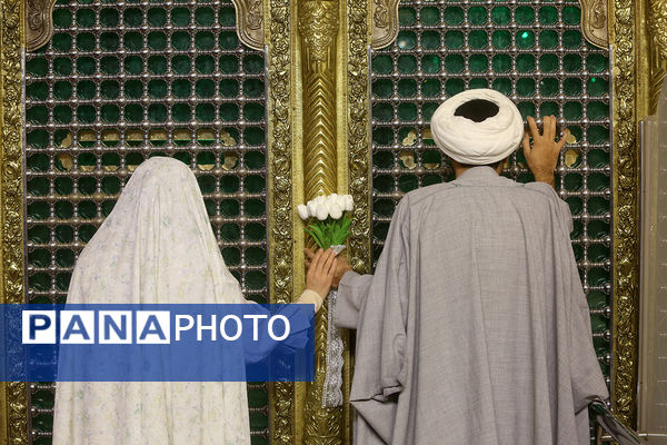جشن ازدواج ۷۳۰ زوج دانشجوی در حرم حضرت معصومه(س)