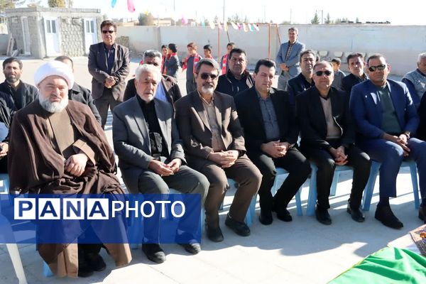 آیین کلنگ زنی آموزشگاه ۶کلاسه سلمان فارسی  در روستای بداف ابرکوه