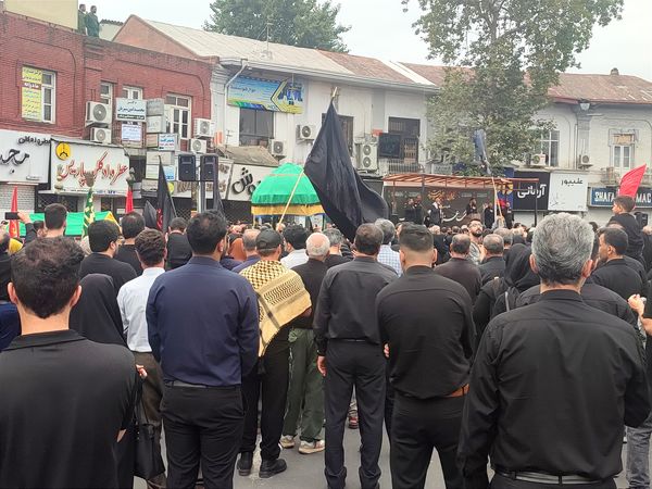 اجتماع عاشوراییان در میدان طالقانی قائمشهر