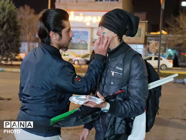 اجتماع حماسی مردم بصیر نیشابور در بلوار فضل