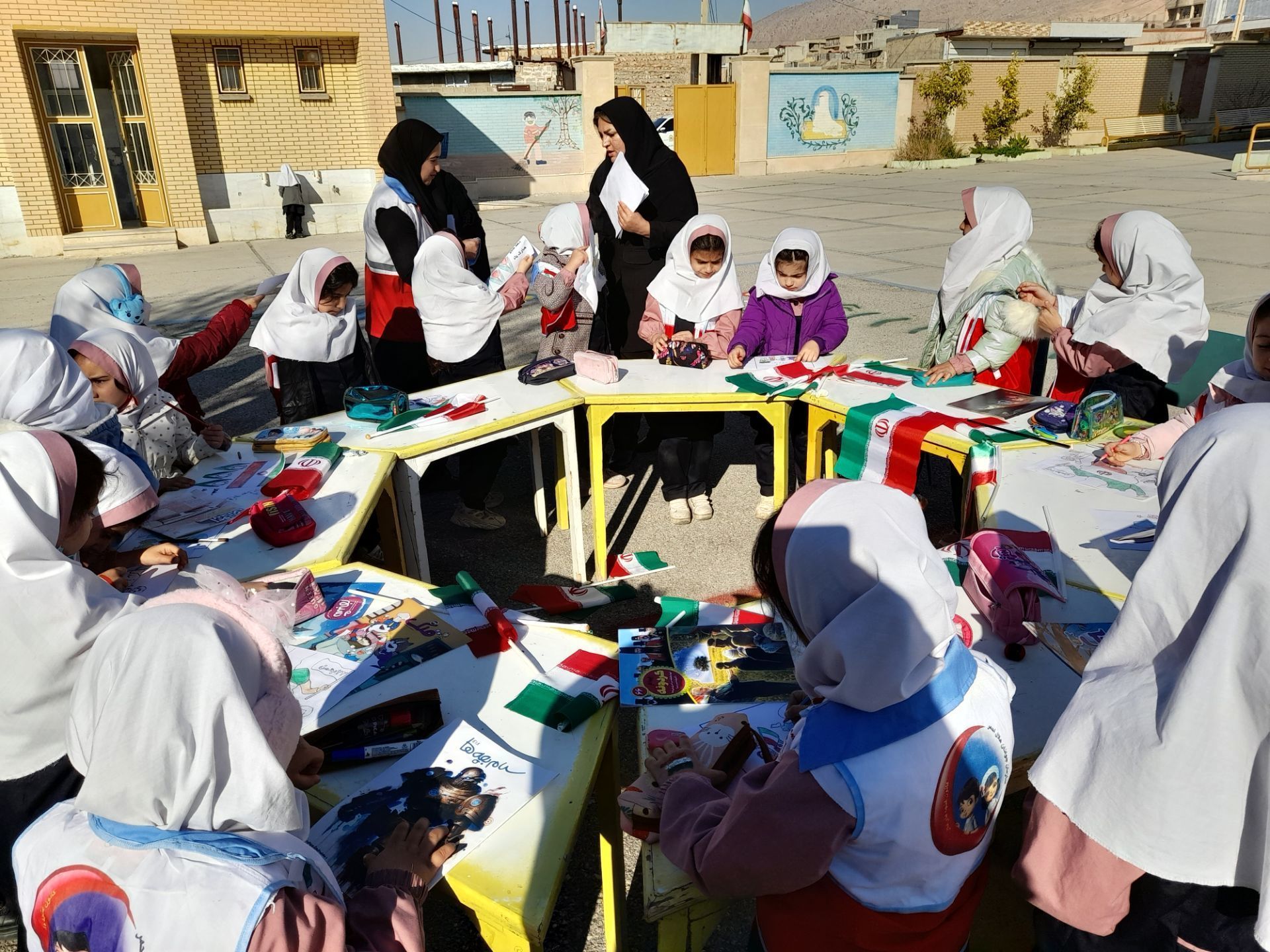 غرفه‌های فرهنگی-هنری در مدارس شهرستان سیروان 