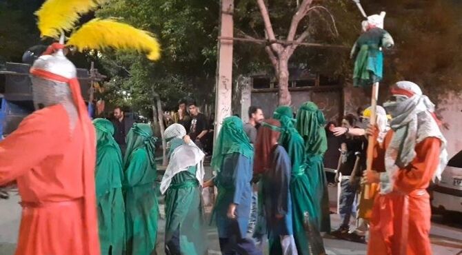 شام غریبان در مسجد امام صادق(ع) روستای نصیرآباد