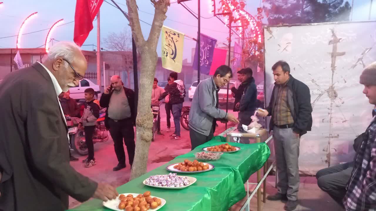 ایستگاه صلواتی جشن میلاد حضرت زهرا (س) در هیئت شاهزاده علی اصغر فدافن