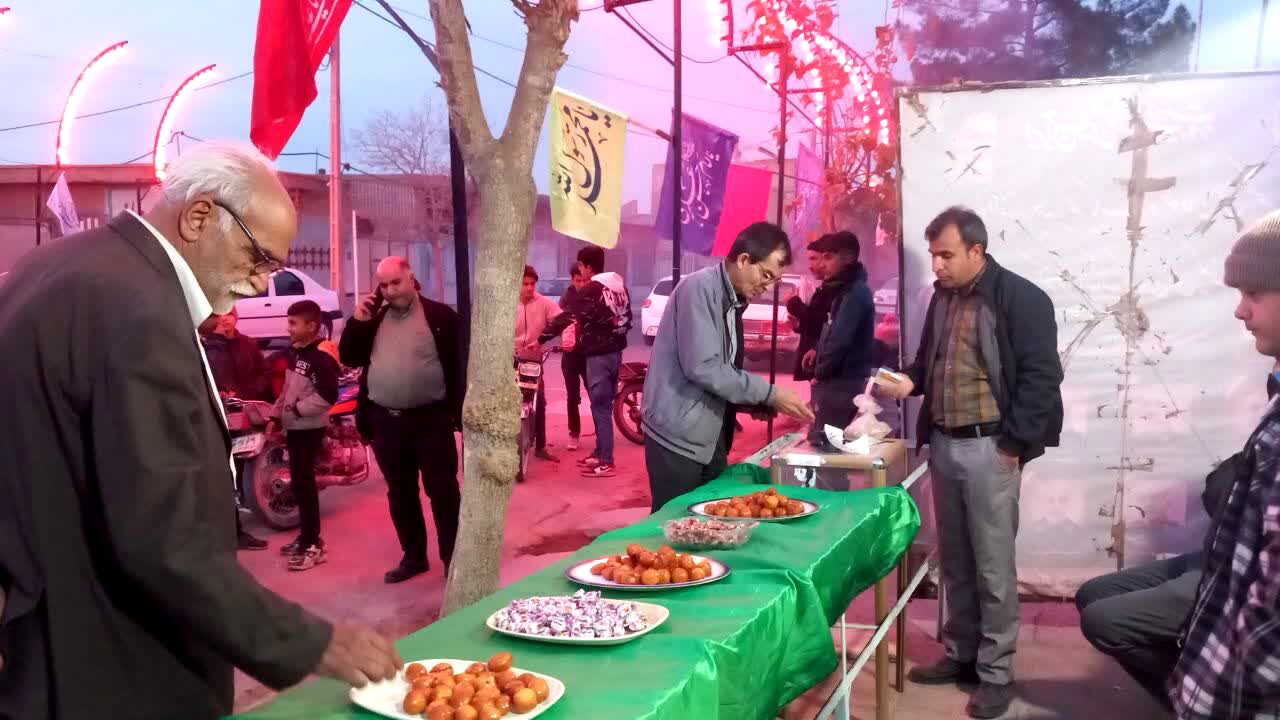 ایستگاه صلواتی جشن میلاد حضرت زهرا (س) در هیئت شاهزاده علی اصغر فدافن