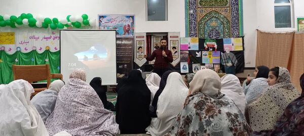 مراسم معنوی اعتکاف در گلوگاه 