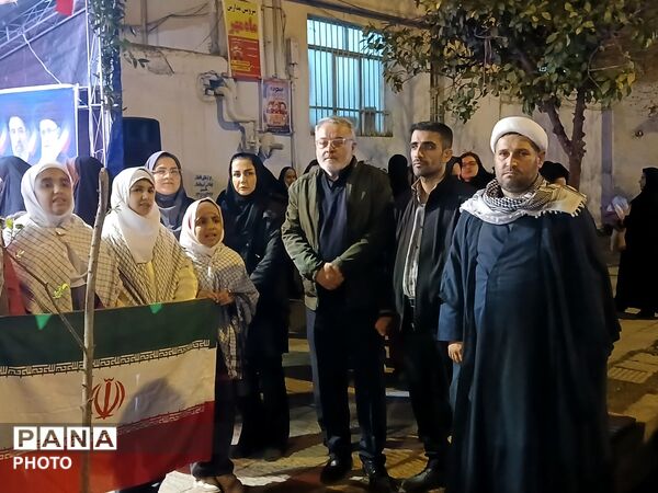 نهمین شب از خدمت‌رسانی اداره آموزش و پرورش کردکوی قالب موکب مردمی