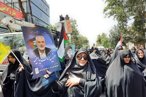 راهپیمایی مردم ولایتمدار ورامین در محکومیت ترور  شهید اسماعیل هنیه
