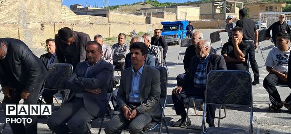 آیین کلنگ‌زنی مدرسه فرهنگ در چم‌خلیفه سامان