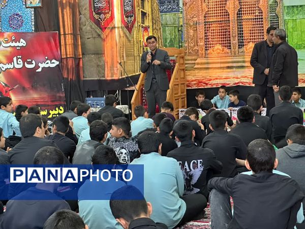 برپایی هیئت عزاداری دانش‌آموزی «قاسم ابن الحسن(ع)» در دبیرستان رئیس‌زاده خلیل‌آباد