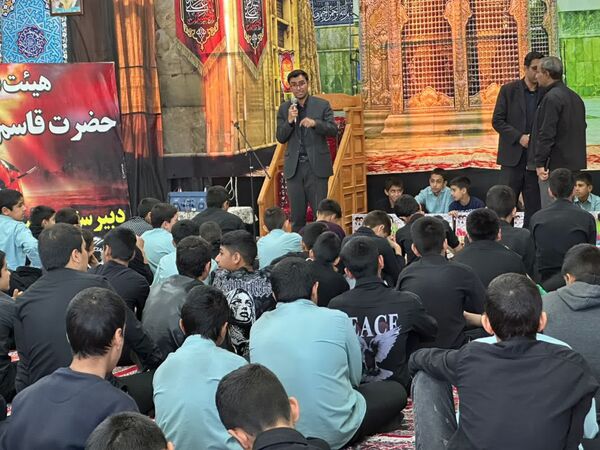 برپایی هیئت عزاداری دانش‌آموزی «قاسم ابن الحسن(ع)» در دبیرستان رئیس‌زاده خلیل‌آباد