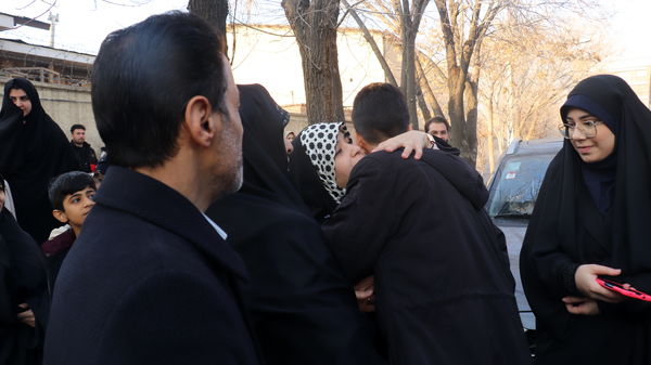 مراسم بدرقه کاروان عمره دانش‌آموزی آذربایجان شرقی