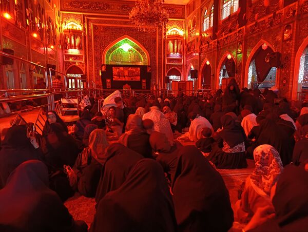 برگزاری مراسم شب ششم عزاداری امام حسین(ع) در تکیه ابوالفضلی نیشابور