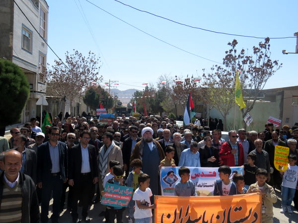 حضور پرشور مردم شهر درق در راهپیمایی روز جهانی قدس
