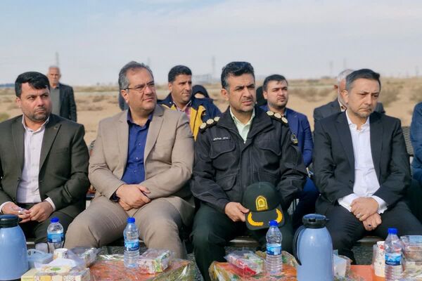آیین کلنگ‌زنی هنرستان خیرساز هیأت امنایی در قرچک