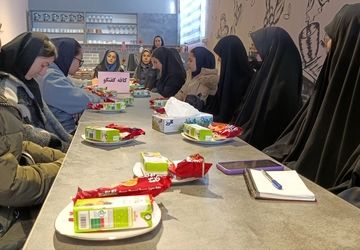 برنامه کافه گفتگو باحضور کارگروه دختران نوجوان و جوان در کانون ریحانه بجنورد