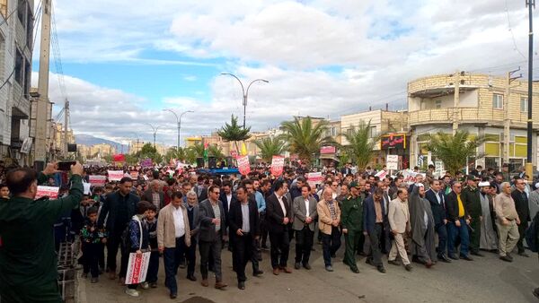 راهپیمایی روز 13 آبان در طارم
