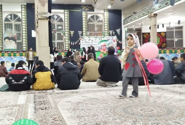 جشن سالروز پیروزی انقلاب اسلامی در  حسینیه روستای مهدی آباد خلیل آباد 