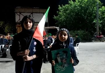 عزاداری مردم شهر بار برای امام شهید ایران 
