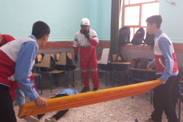 مانور زلزله در مدارس شهرستان‌ها و مناطق استان بوشهر