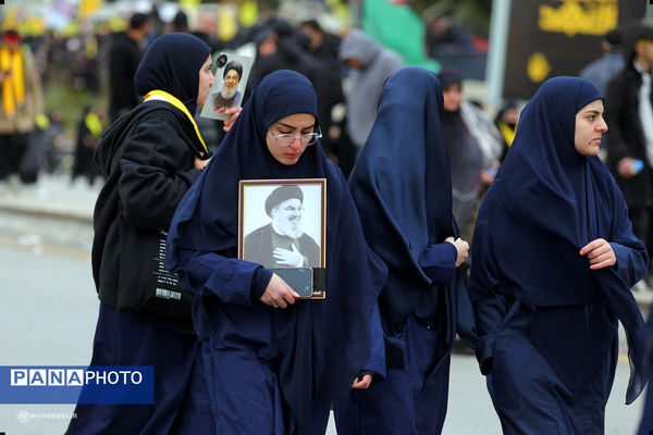 تشییع پیکر شهیدان سیدحسن نصرالله و سیدهاشم صفی الدین