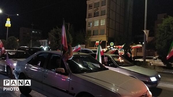 پرچم های ایران بر فراز بلوار فضل نیشابور قرار گرفت 