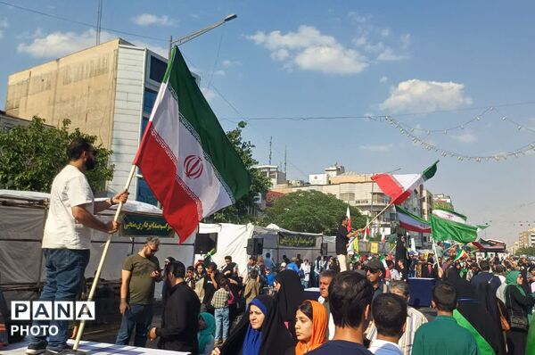 پیوند ناگسستنی دین و میهن در راهپیمایی عید غدیر