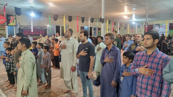 مراسم گرامیداشت شهید جهادگر حاج حمید حیدری در روستای مزرعه شهید بهشتی 