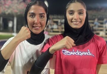 قهرمانی انواری و هژبر در فینال رقابت‌های بین‌المللی تنیس ساحلی‌ بانوان
