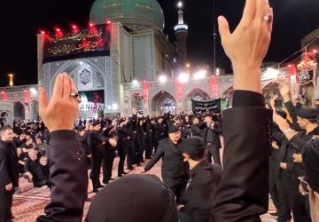 عزاداری سنتی هیئت‌های تبریزی در مشهد مقدس 