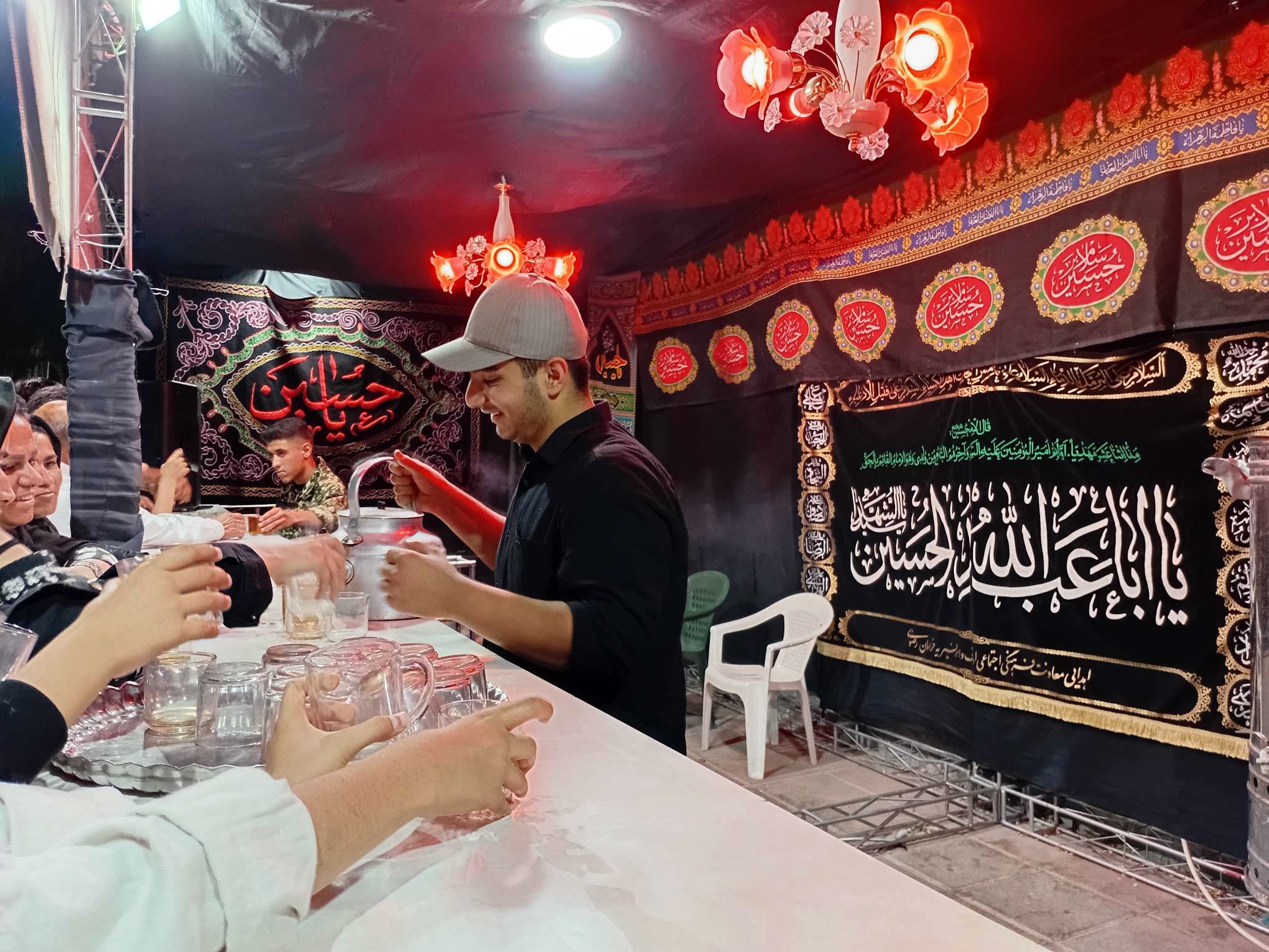 برپایی موکب پذیرایی در ایام محرم در شهرستان کاشمر