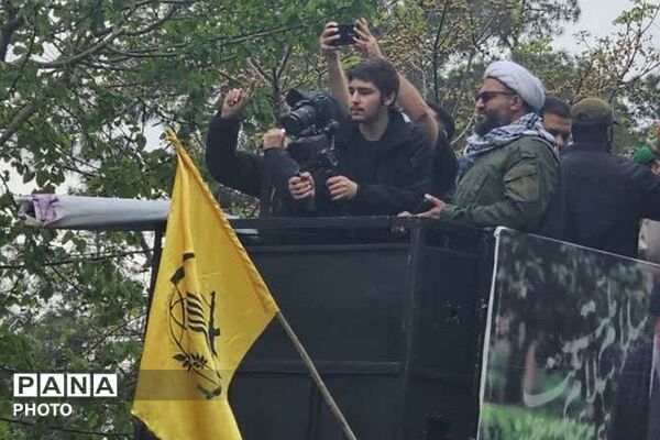 تشییع پیکر شهدا والامقام محله ۱۳ آبان ناحیه دو شهرری 