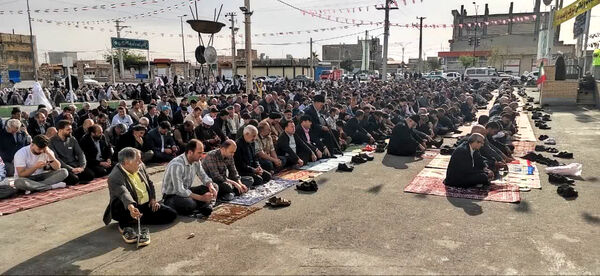 نماز عید سعید فطر در شهر جعفریه قم